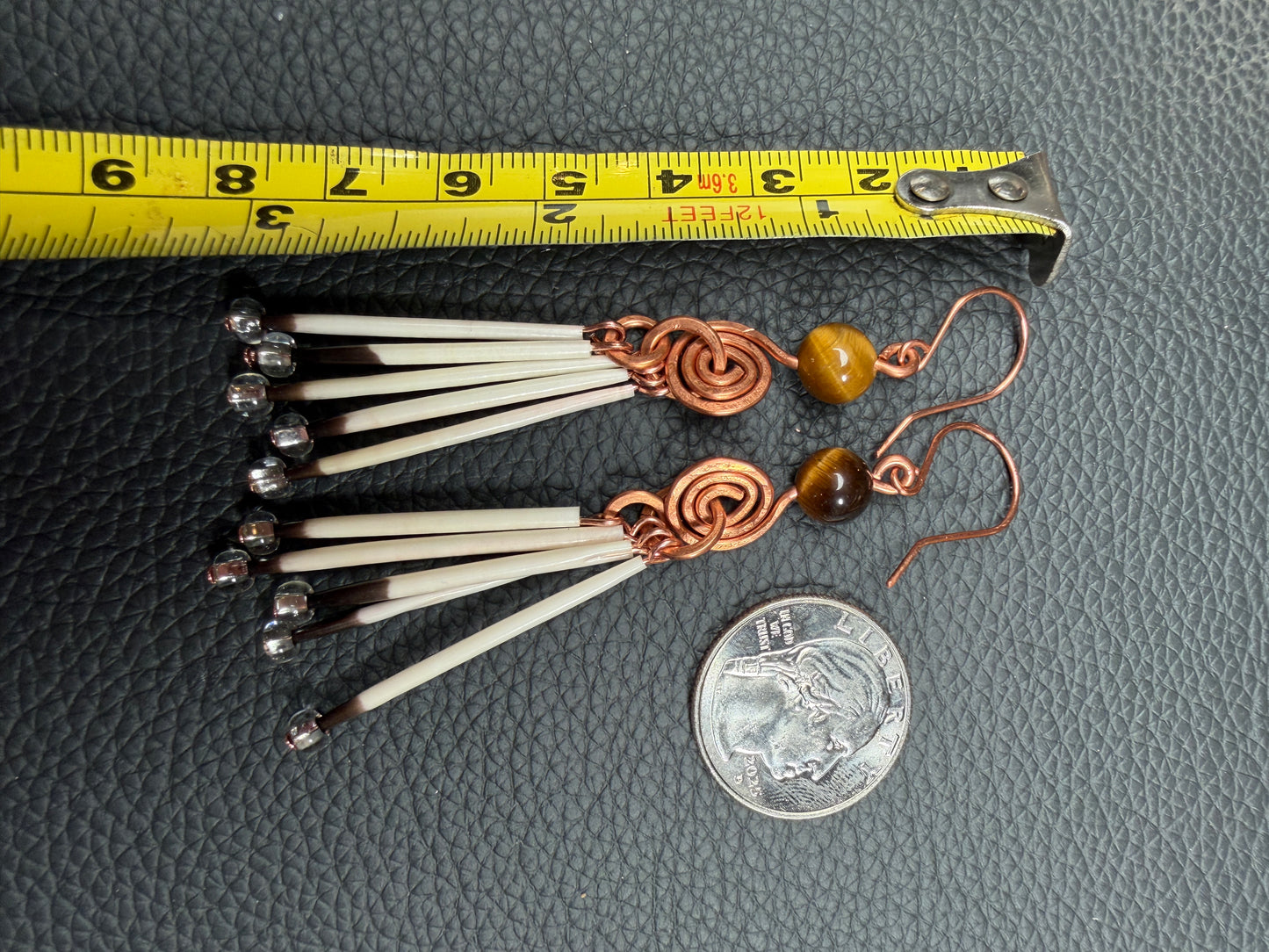 Tigers Eye Spiral-Copper 5 Quill