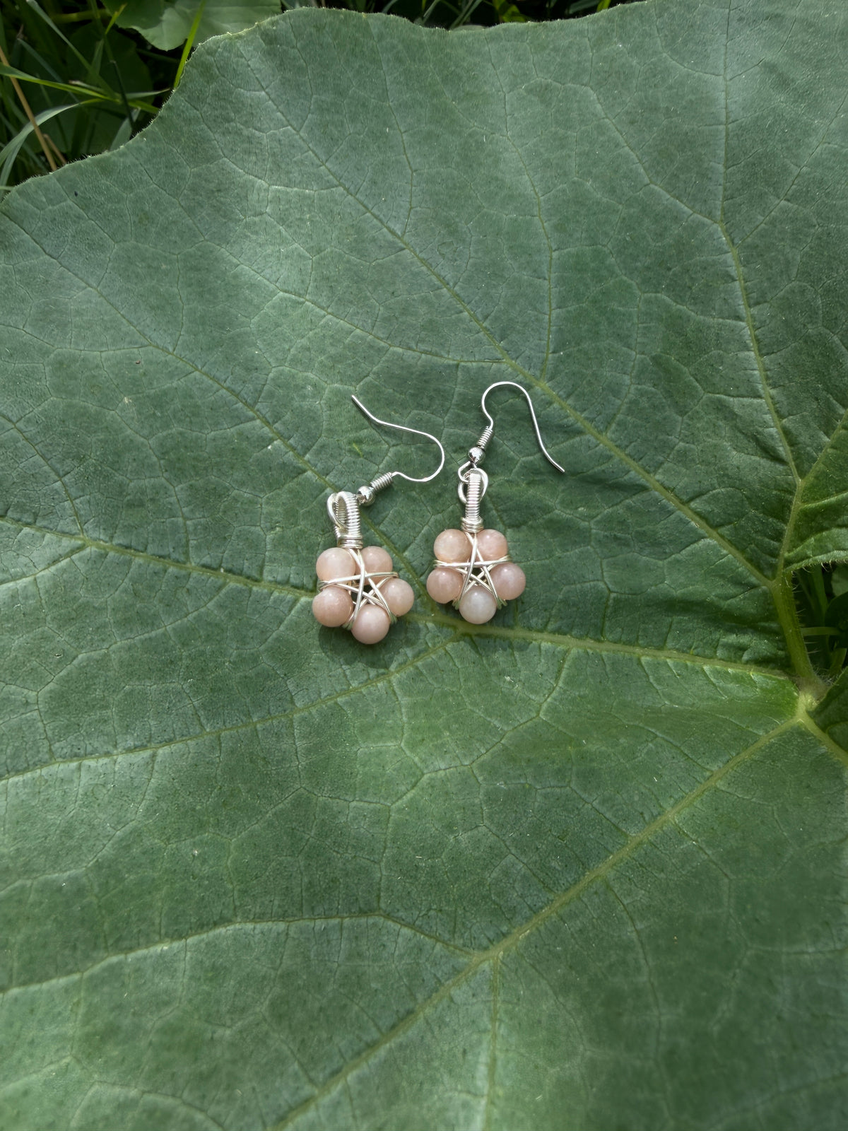 Silver Earrings- Pentagrams