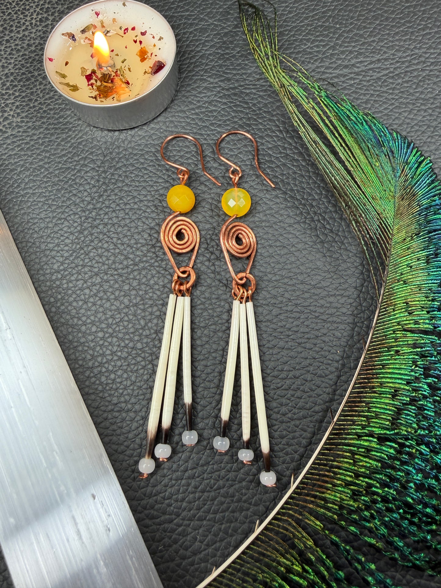 Citrine-Copper 3 Quill