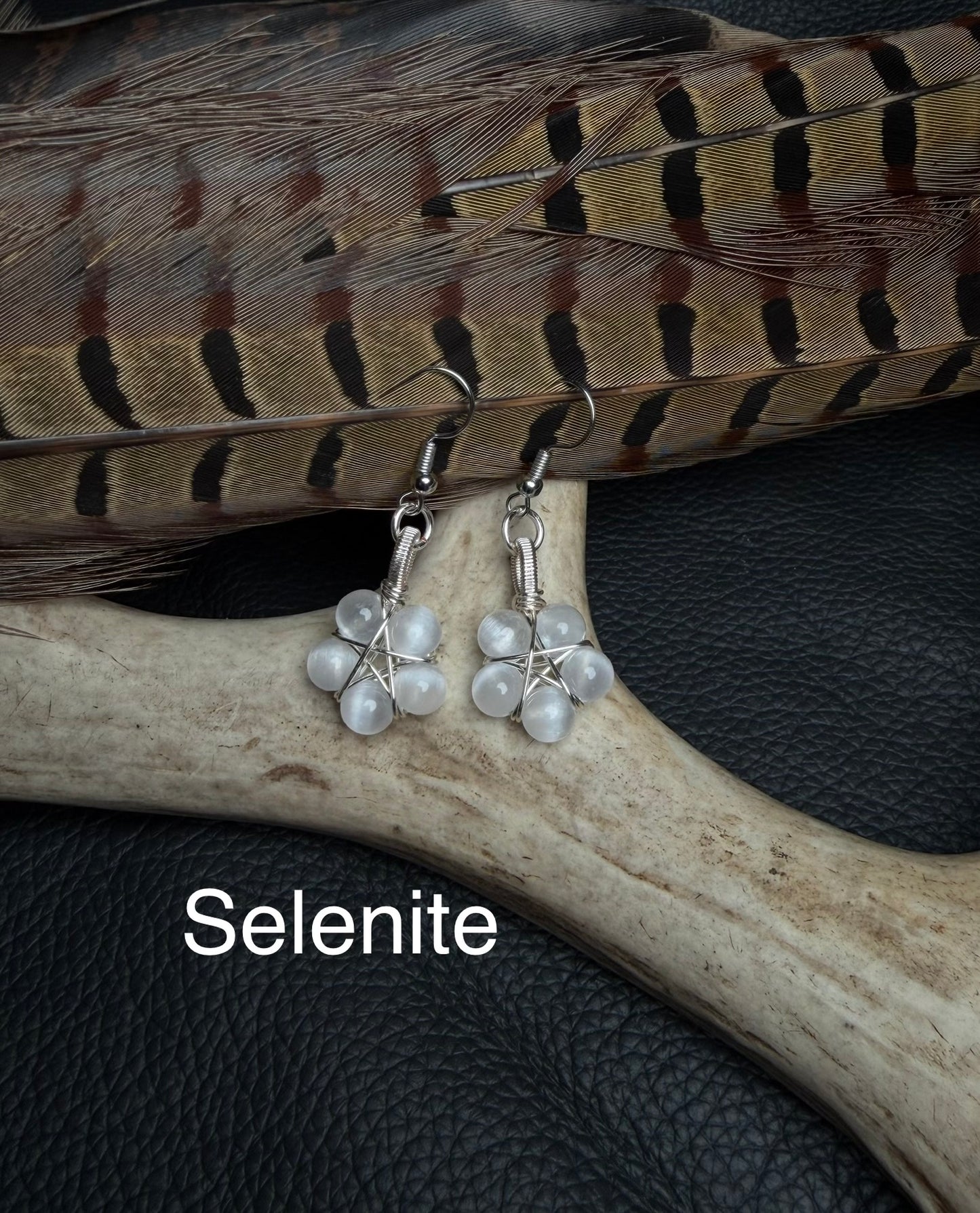 Silver Earrings- Pentagrams