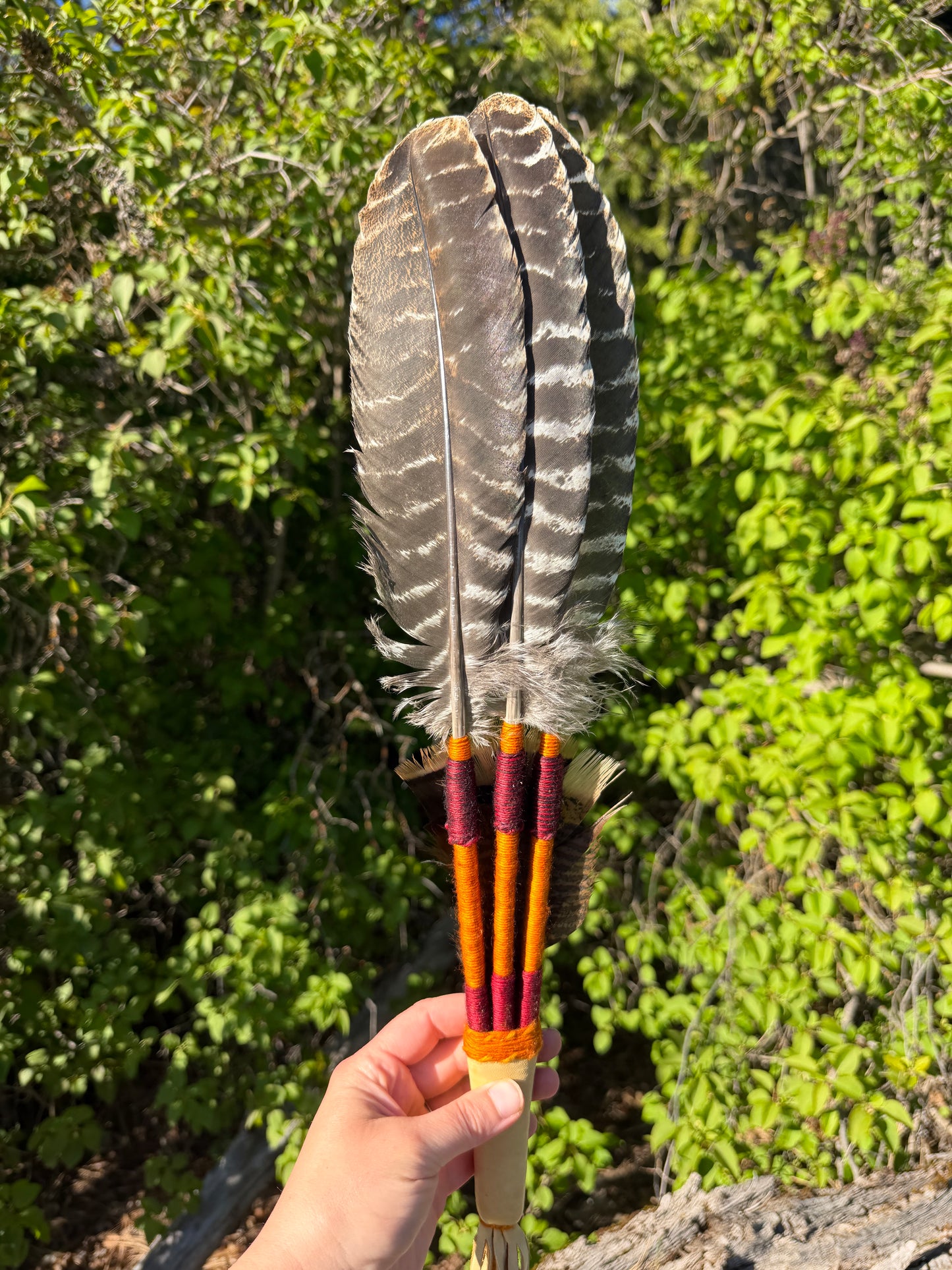 Pecan-Orange fan