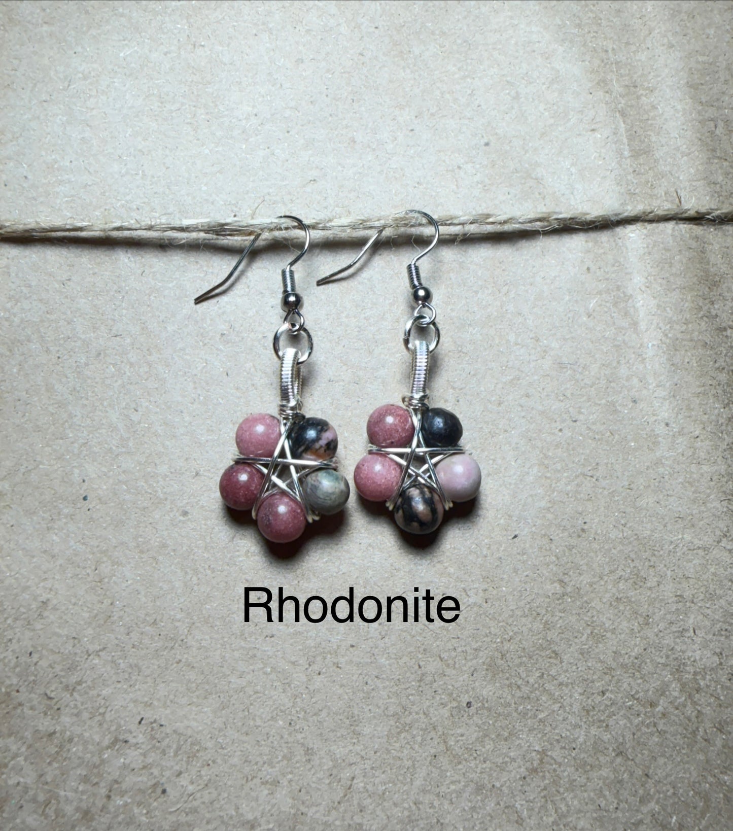 Silver Earrings- Pentagrams