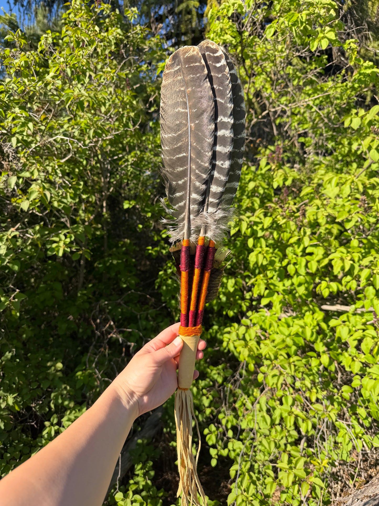 Pecan-Orange fan