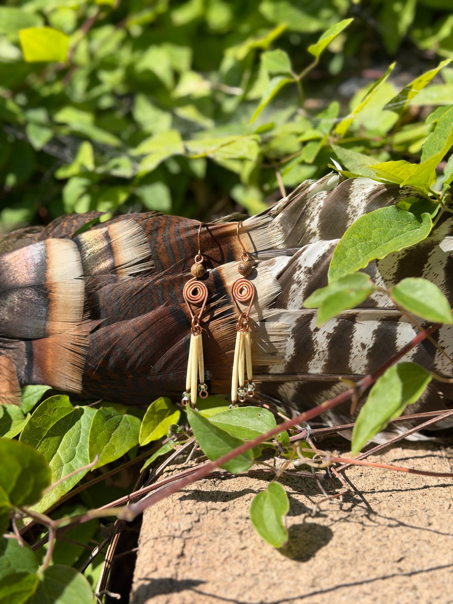 Rose Wood Goddess- 3 Quill Copper