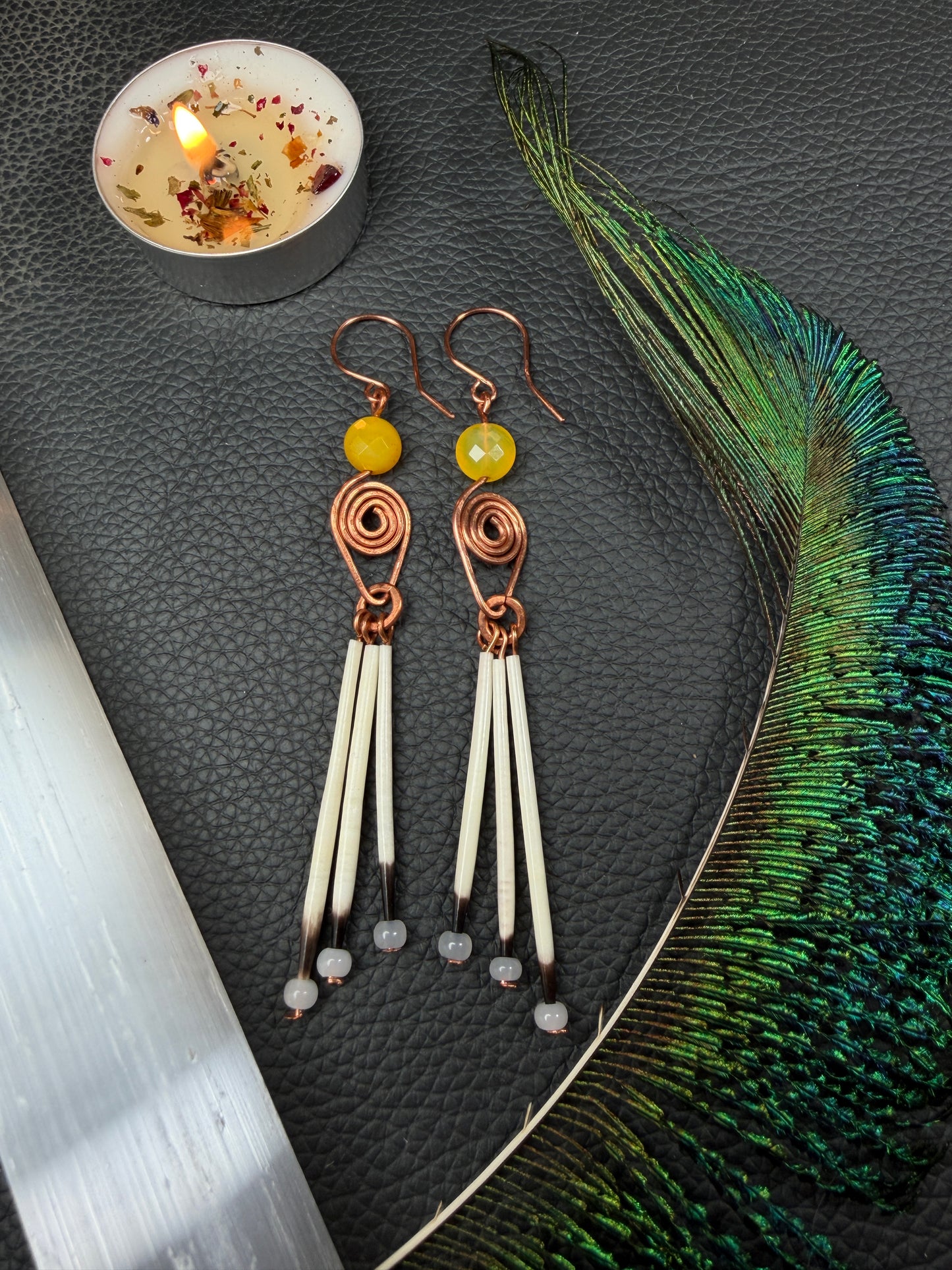 Citrine-Copper 3 Quill