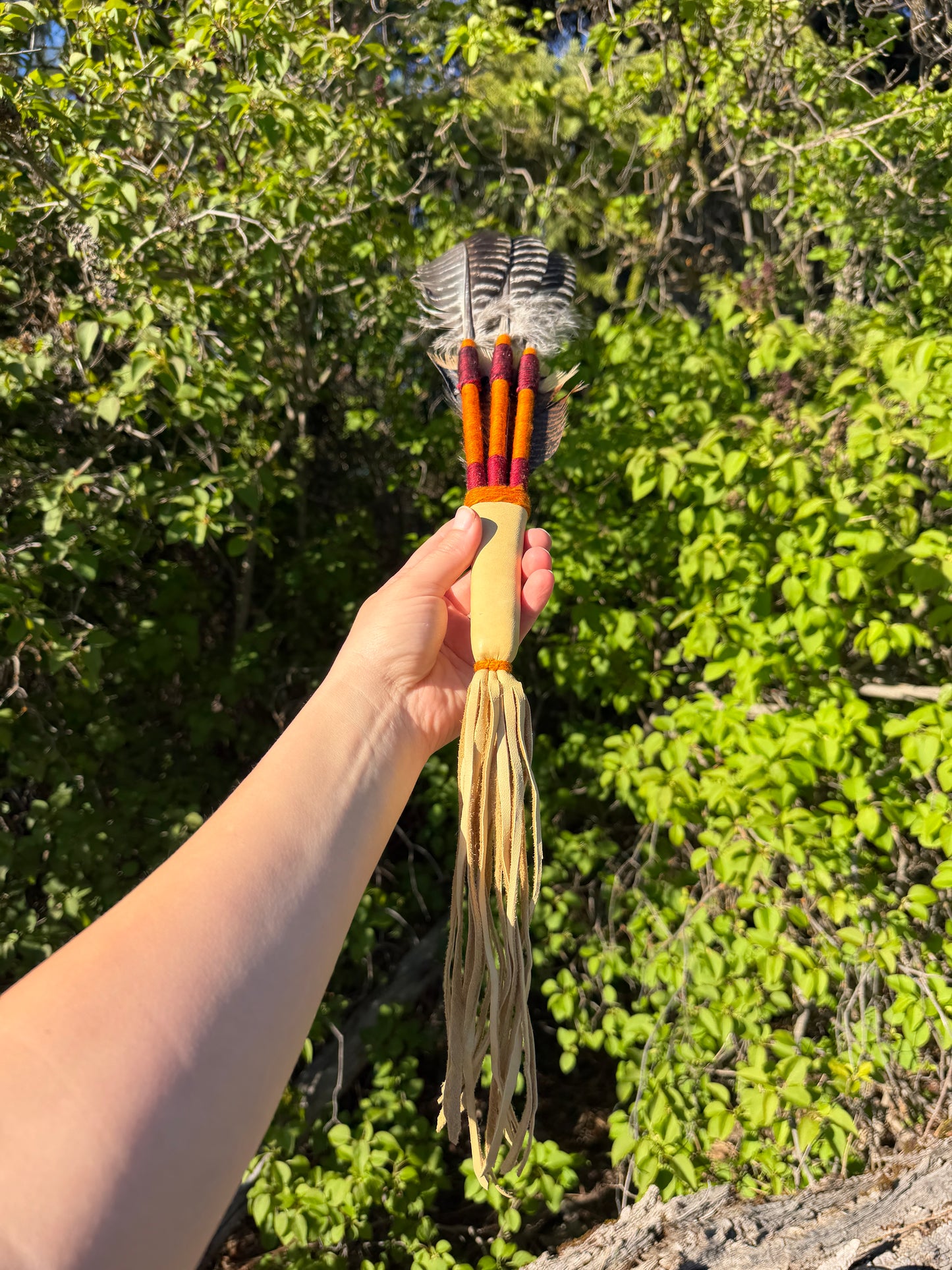 Pecan-Orange fan