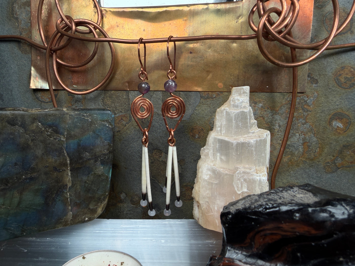 Amethyst Goddess-Copper 3 Quill