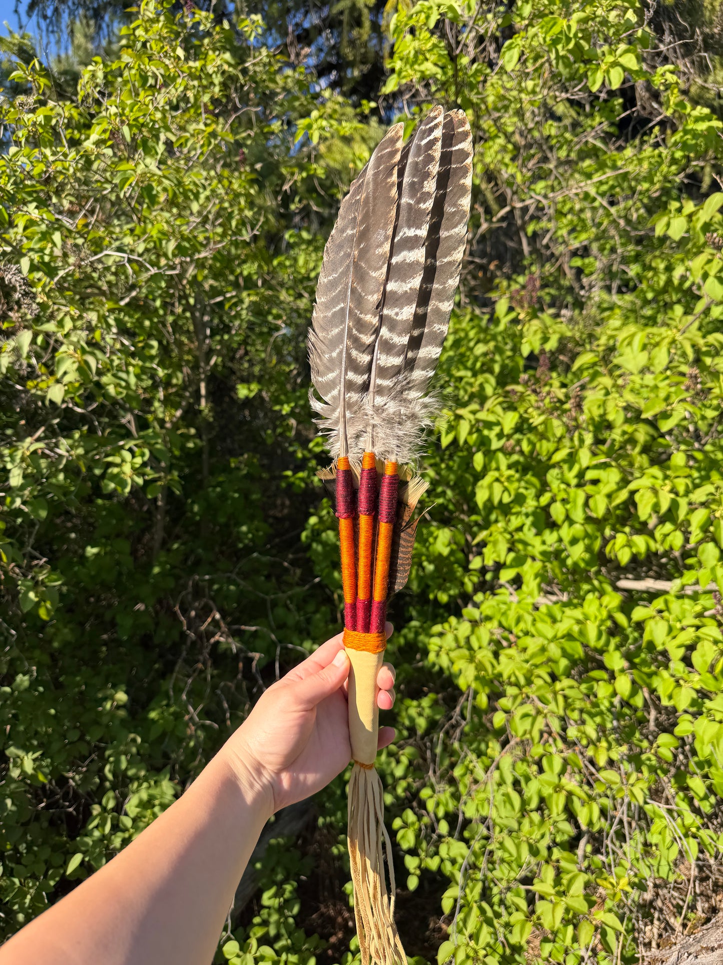 Pecan-Orange fan