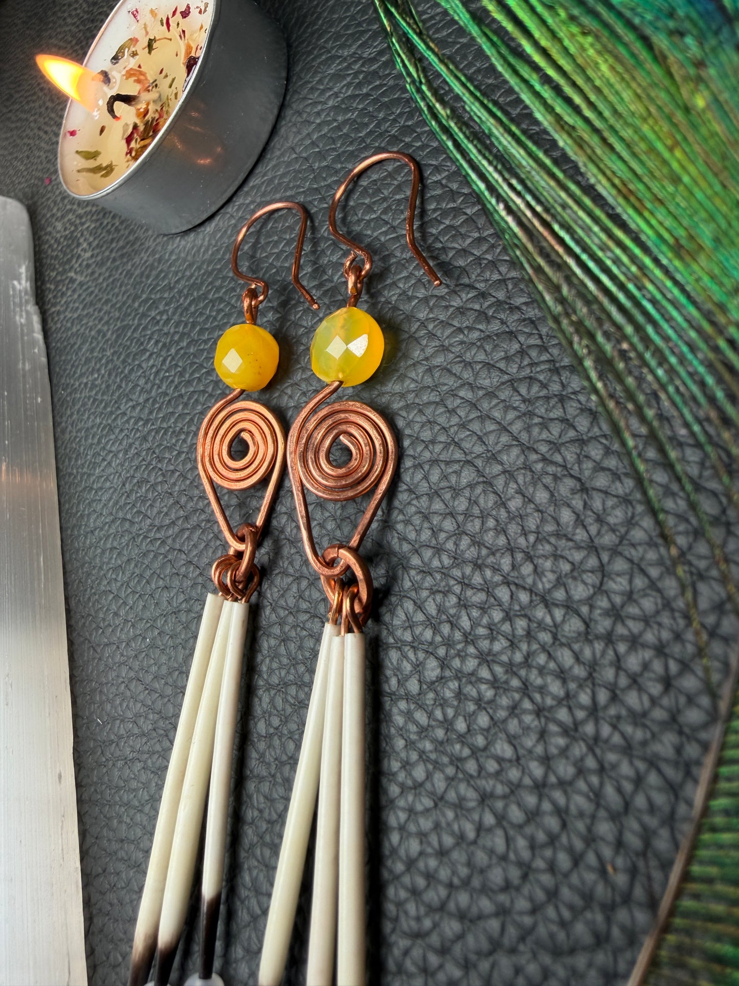 Citrine-Copper 3 Quill