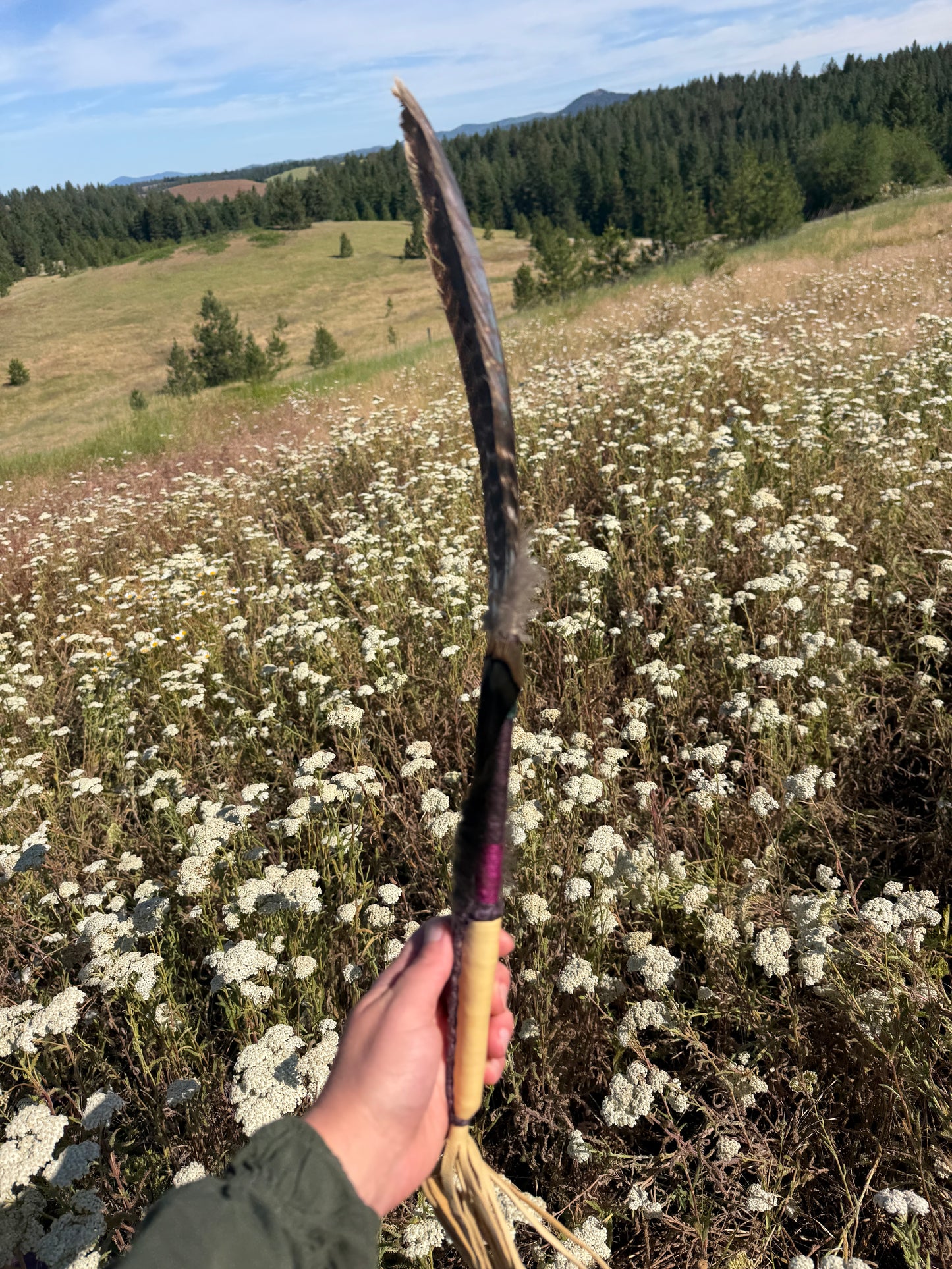 Orris- Feather Fan