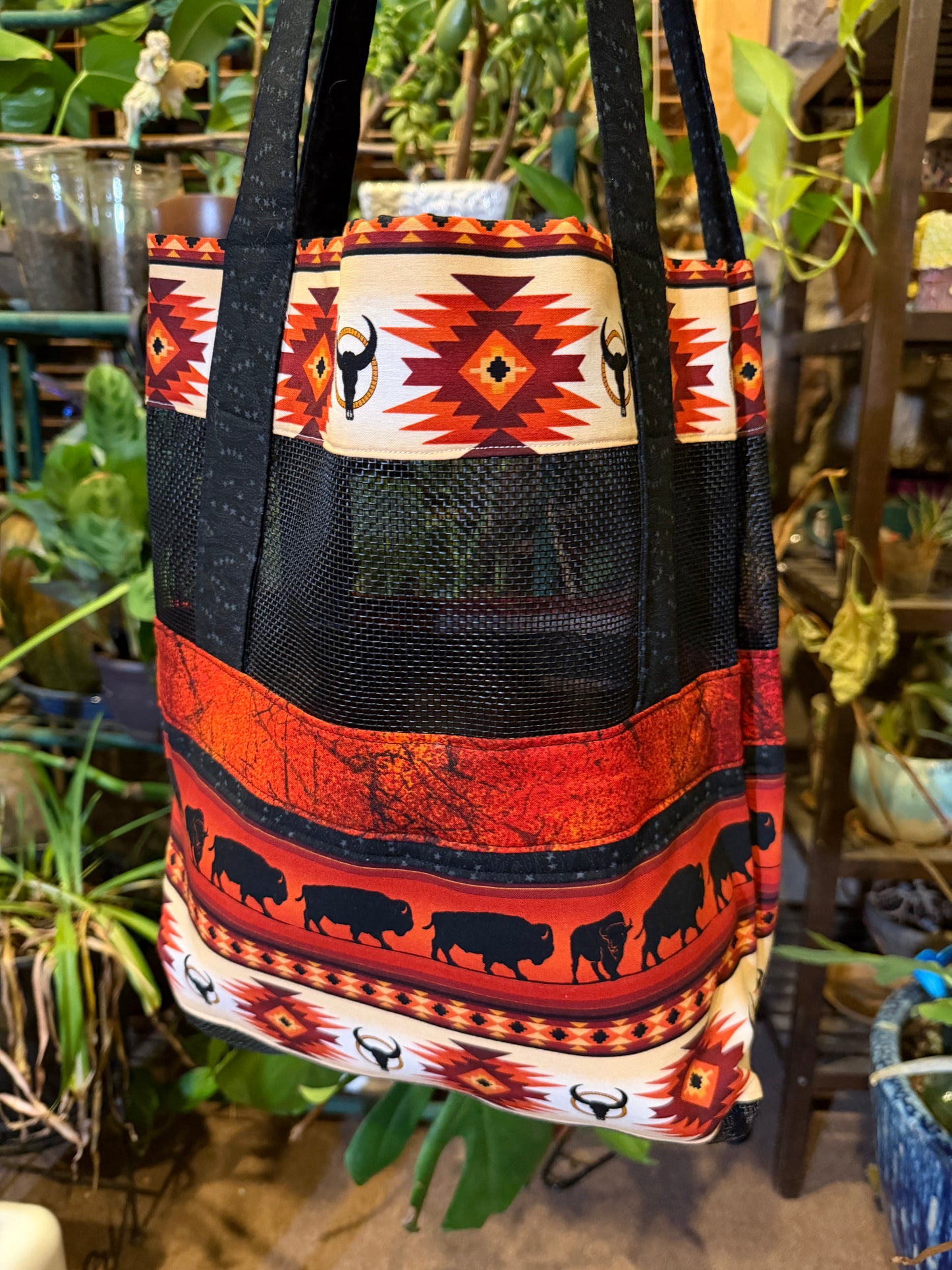 Buffalo Native Print Handbag