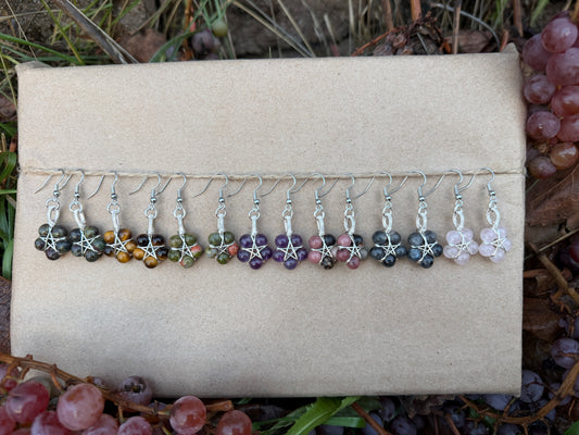 Silver Earrings- Pentagrams